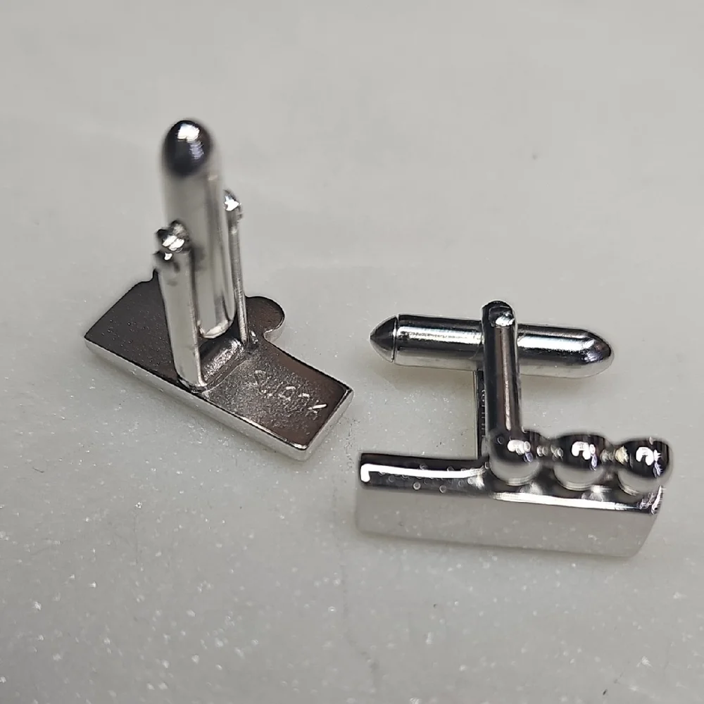 Swank Silvertone Cufflinks